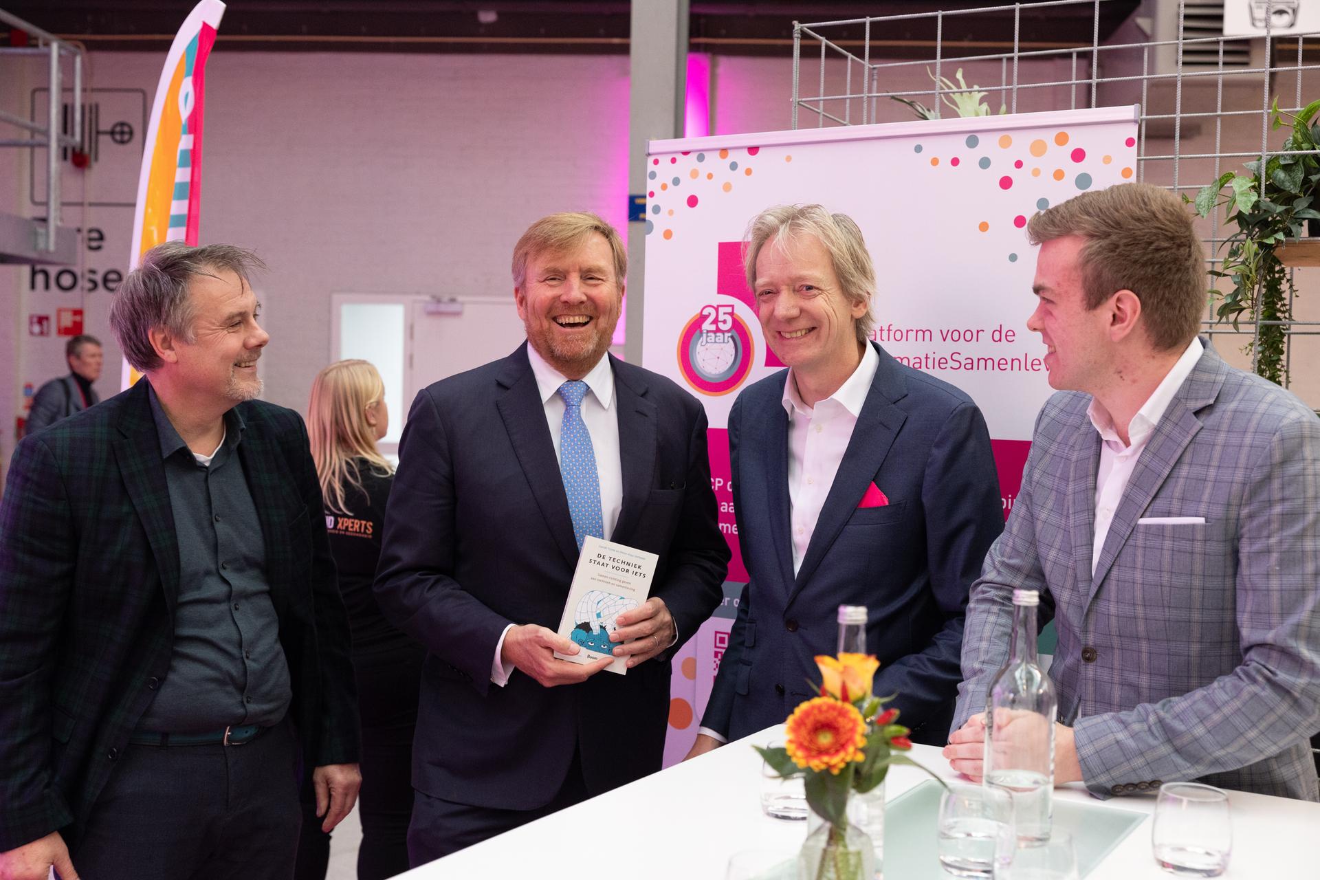 Koning in gesprek over ethisch gebruik ChatGPT bij ECP Jaarfestival