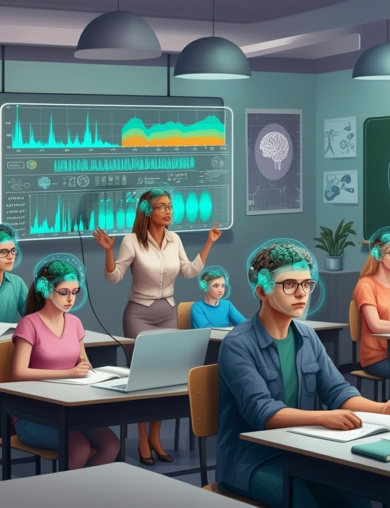 Hyperscanning, Neurotech, AI generated